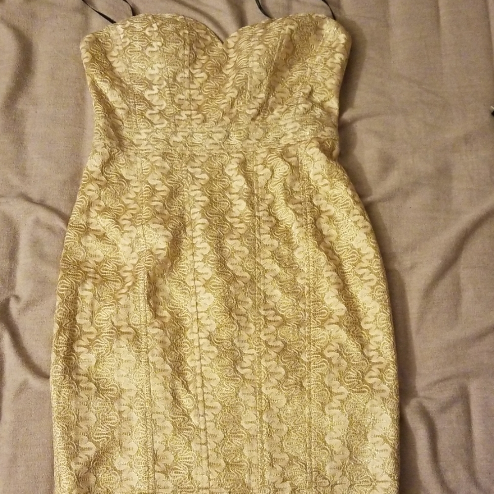 Gold dress